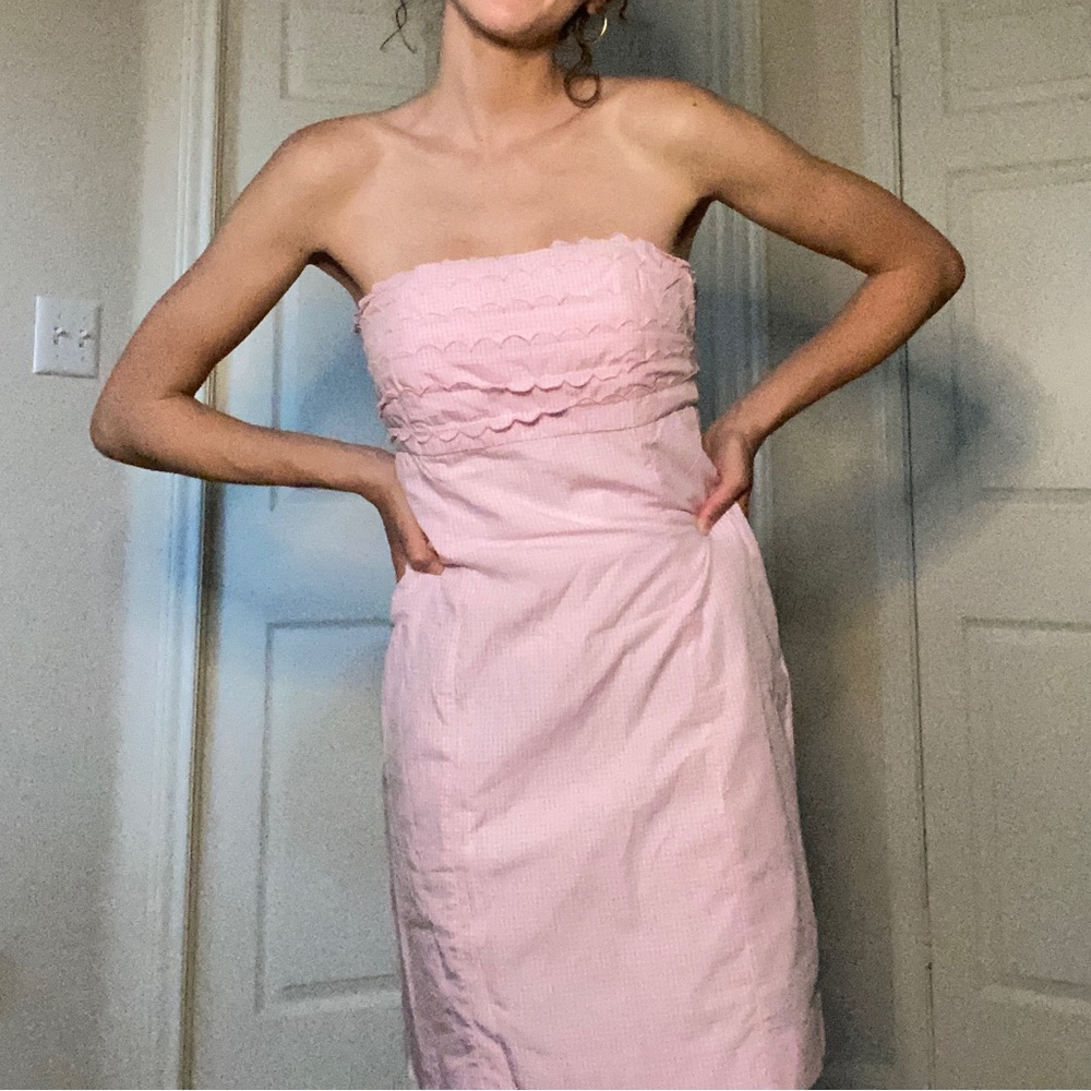 Lilly Pulitzer size 4 pink gingham dress
